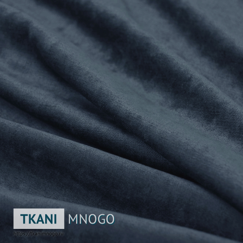 Фото фактуры велюра “5” (однотонный синий)