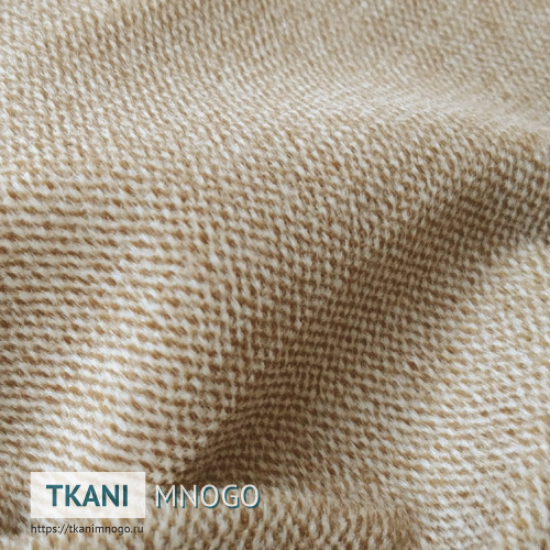 Фото ткани велюра “EL-25” (однотонный коричневый)