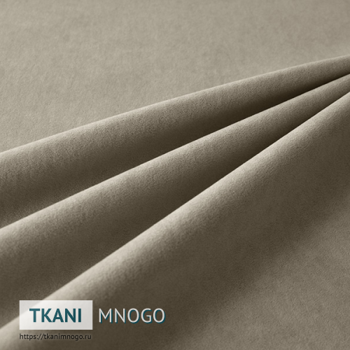 Фото ткани велюра “04” (однотонный серый)