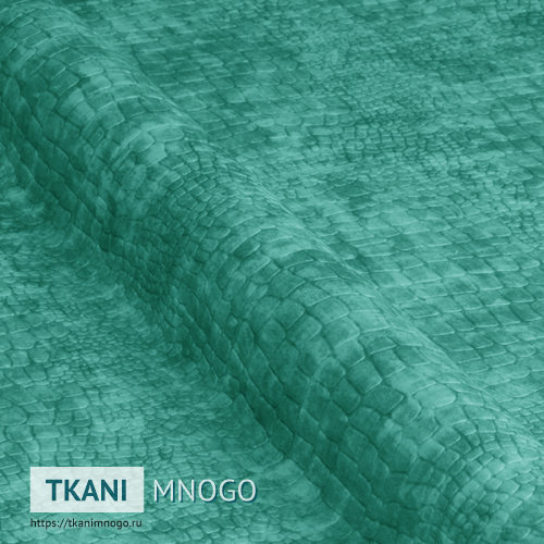 Фото материала велюра лазерпринт Прованс Ros-10 (Garden/Гарден) однотонный зеленый