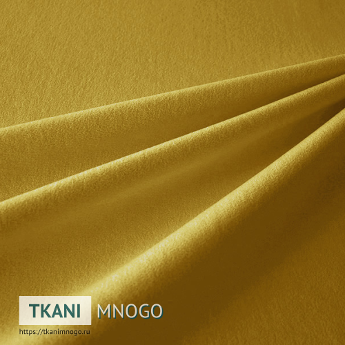 Фото материала велюра “Milan 15” (однотонный желтый)